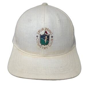 Cali Fame Spur Wings Country Club Slideback Baseball Cap White One Size 6 Panel